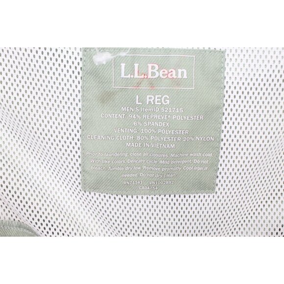 LL Bean West Branch Fishing Shirt Long Sleeve Faded Sage Size L - Picture 7 of 9